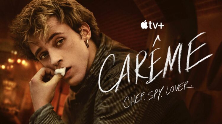 Benjamin Voisin as Antonin Carême in the Apple TV drama Carême