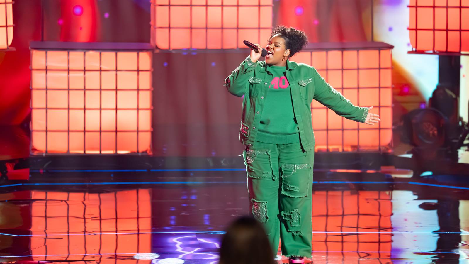 Daisha Auda performs in The Voice Australia 2026 Grand Finale