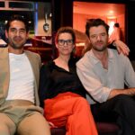 Tai Hara Genevieve Hegney and Thomas Cocquerel at the Foxtel Media 2027 Upfront event