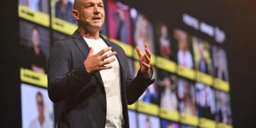 DAZN Media Plus sports advertising presentation at the 2027 Upfront event