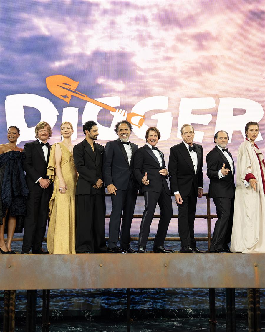 The Digger cast and filmmakers at the London world premiere