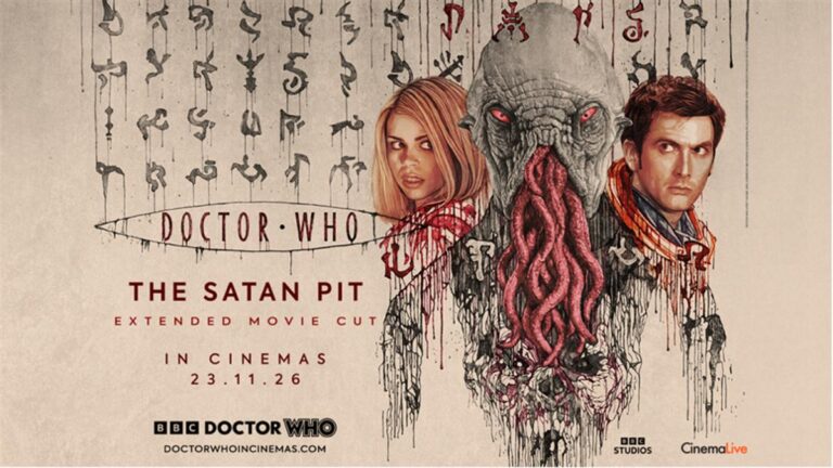 David Tennant, Billie Piper and an Ood in Doctor Who The Satan Pit Extended Cut artwork