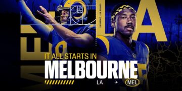 It All Starts In Melbourne LA Rams docuseries artwork for ESPN Australia