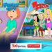 Family Guy and American Dad official title logos blended into TV Central exclusive artwork for their Channel 7 return