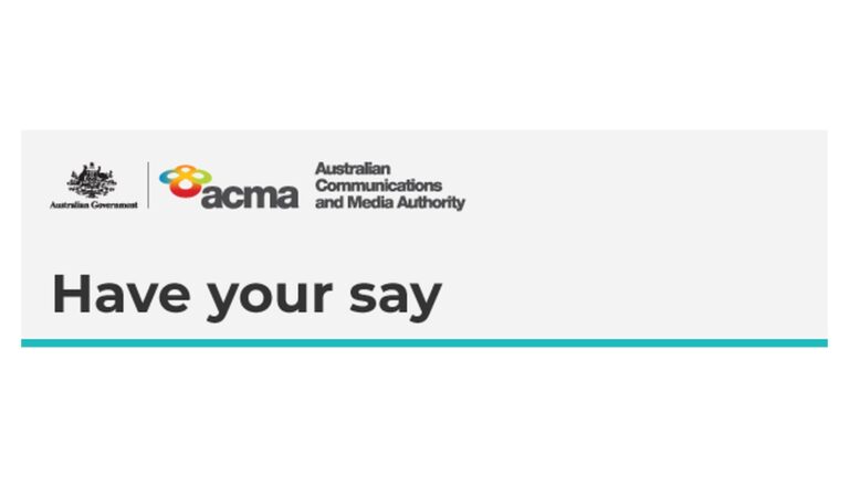 ACMA Have your say artwork for its broadcasting consultation