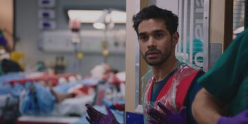 Rash Masum in the Holby emergency department in Casualty