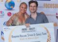 Grace Tame and Benjamin Huggins Strum at the 2025 Focus On Ability awards