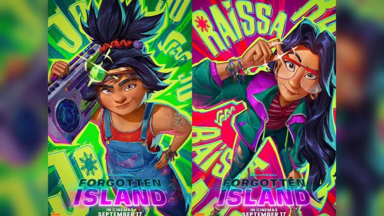 Jo and Raissa in character artwork for DreamWorks Animation's Forgotten Island