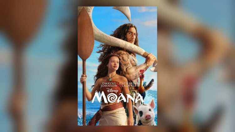 Moana key art for Friday Night Movie Night digital rental campaign