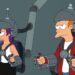 Leela and Fry in Futurama