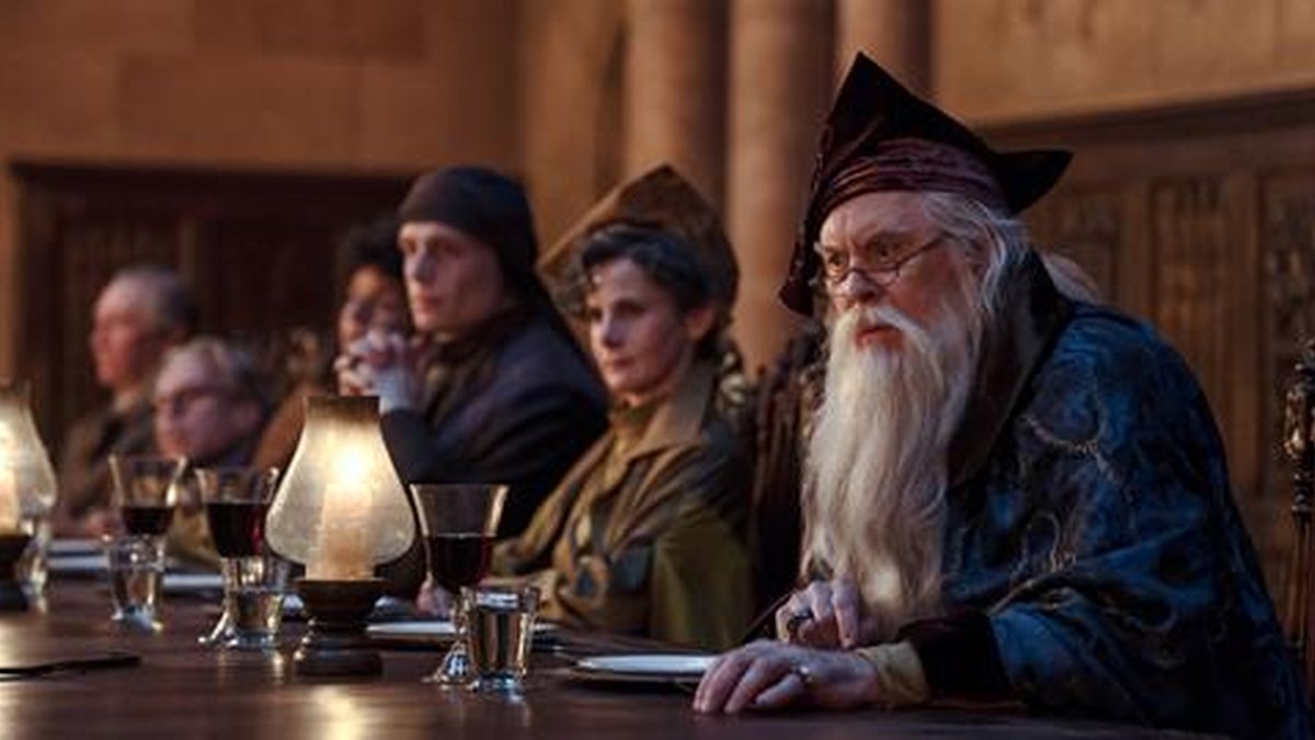 John Lithgow as Albus Dumbledore in Harry Potter and the Philosopher's Stone