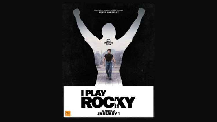 Official I Play Rocky key art showing Anthony Ippolito beneath the Rocky silhouette
