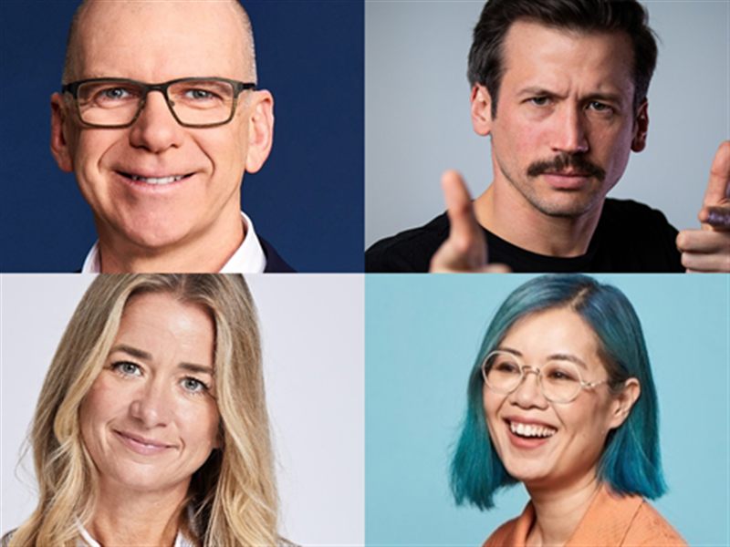 In the Frame speakers Andy Ryan, Sam Lingham, Sophia Mogford and Que Minh Luu