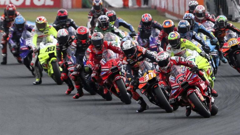 MotoGP race action for Kayo Sports coverage