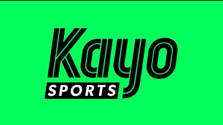 Kayo Sports logo on a bright green background