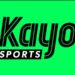 Kayo Sports logo on a bright green background