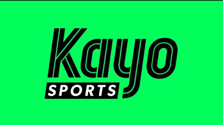 Kayo Sports logo on a bright green background