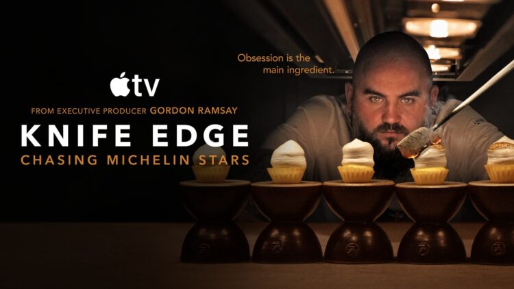 Knife Edge Chasing Michelin Stars season 2 key art for Apple TV
