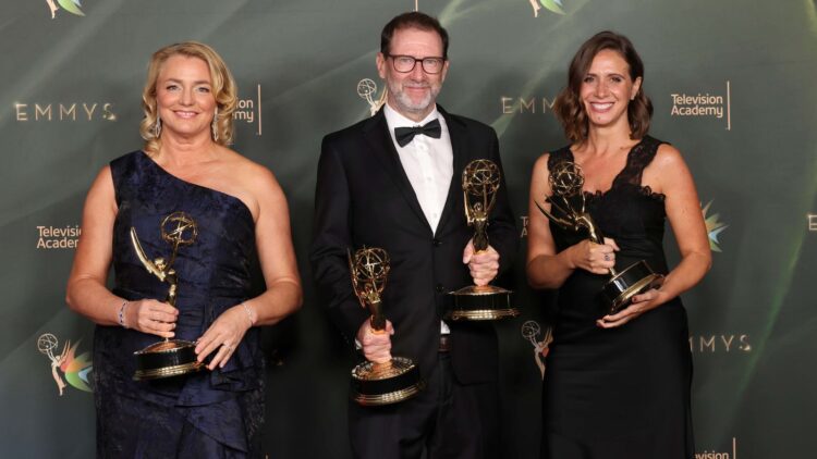 Love on the Spectrum co-creators and producers with Primetime Emmy Awards