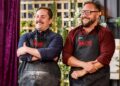 Angus and Simon at their My Kitchen Rules Instant Restaurant