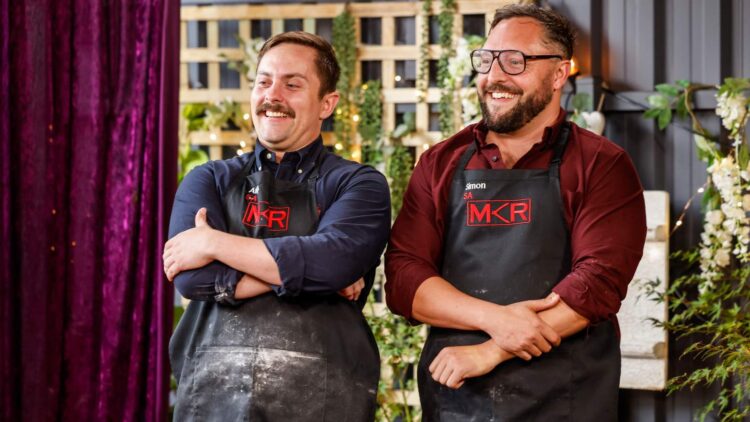 Angus and Simon at their My Kitchen Rules Instant Restaurant