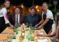 Krysten and Lucy with Manu Feildel and Colin Fassnidge on My Kitchen Rules