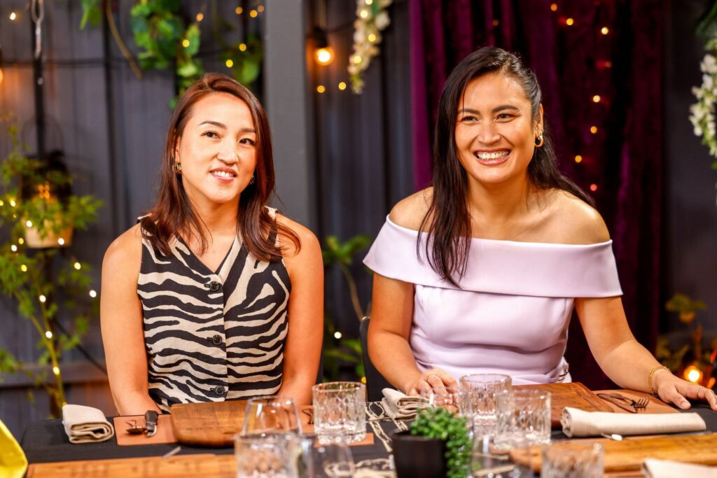 Alisha and Deanne at the MKR Episode 2 Instant Restaurant