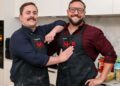 Angus and Simon at their MKR Episode 2 Instant Restaurant