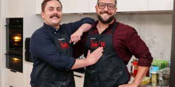 Angus and Simon at their MKR Episode 2 Instant Restaurant