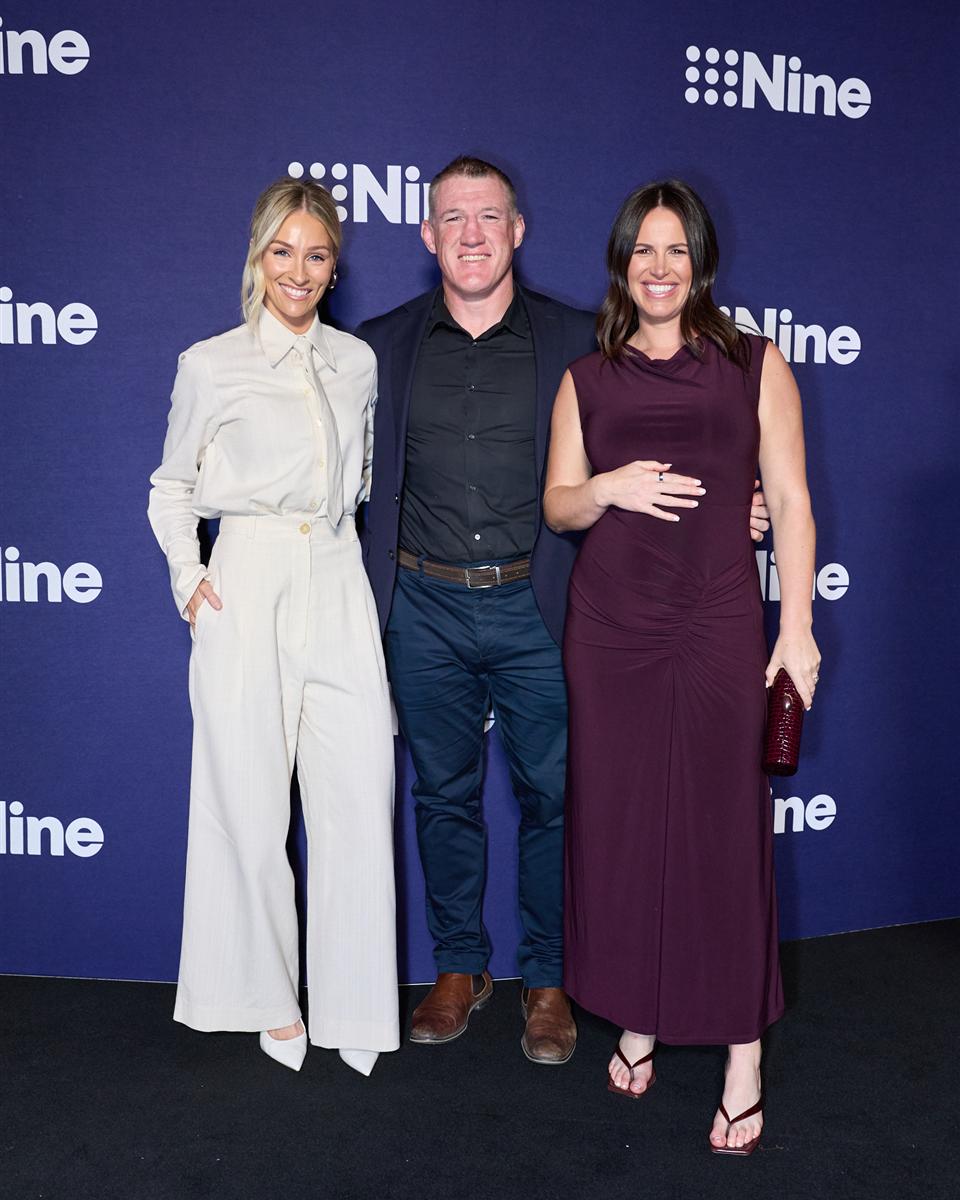 Allana Ferguson, Paul Gallen and Danika Mason at the Barangaroo launch