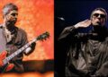 Noel Gallagher and Liam Gallagher performing during the Oasis Live '25 reunion tour