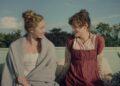 Emma Corrin and Freya Mavor in Netflix's Pride and Prejudice
