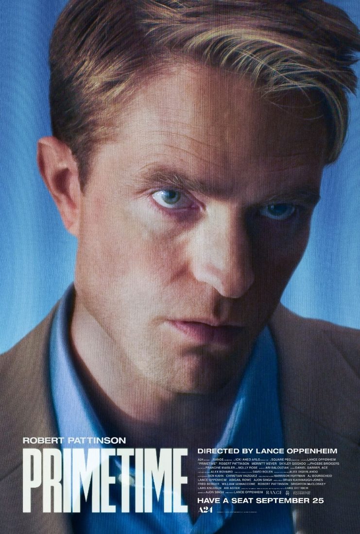 Robert Pattinson as Chris Hansen in the official poster for Primetime