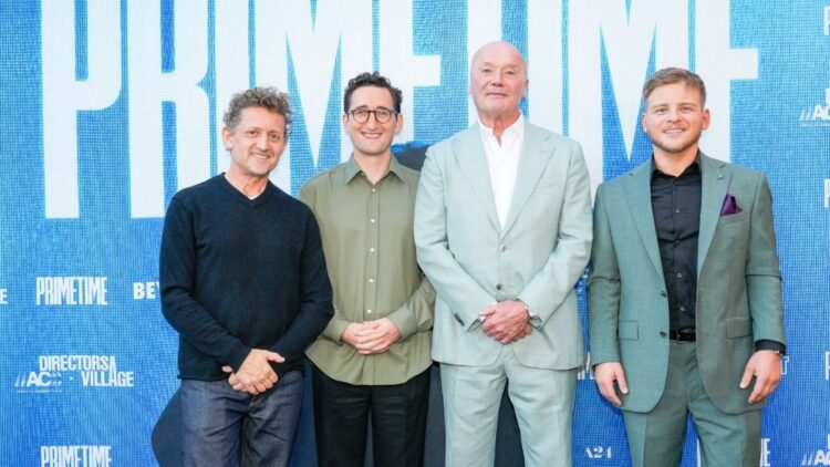 Members of the Primetime filmmaking team at the A24 film's West Coast premiere