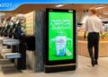 QMS SHOP retail out-of-home screen