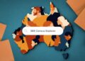 SBS Census Explorer artwork showing Australia and community illustrations