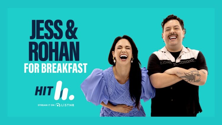 Jess and Rohan from Hit 101.3 Central Coast breakfast