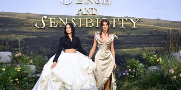 Daisy Edgar-Jones and Esmé Creed-Miles at the Sense and Sensibility London world premiere