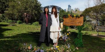 Esmé Creed-Miles and Daisy Edgar-Jones at the Sense and Sensibility Sydney photo call