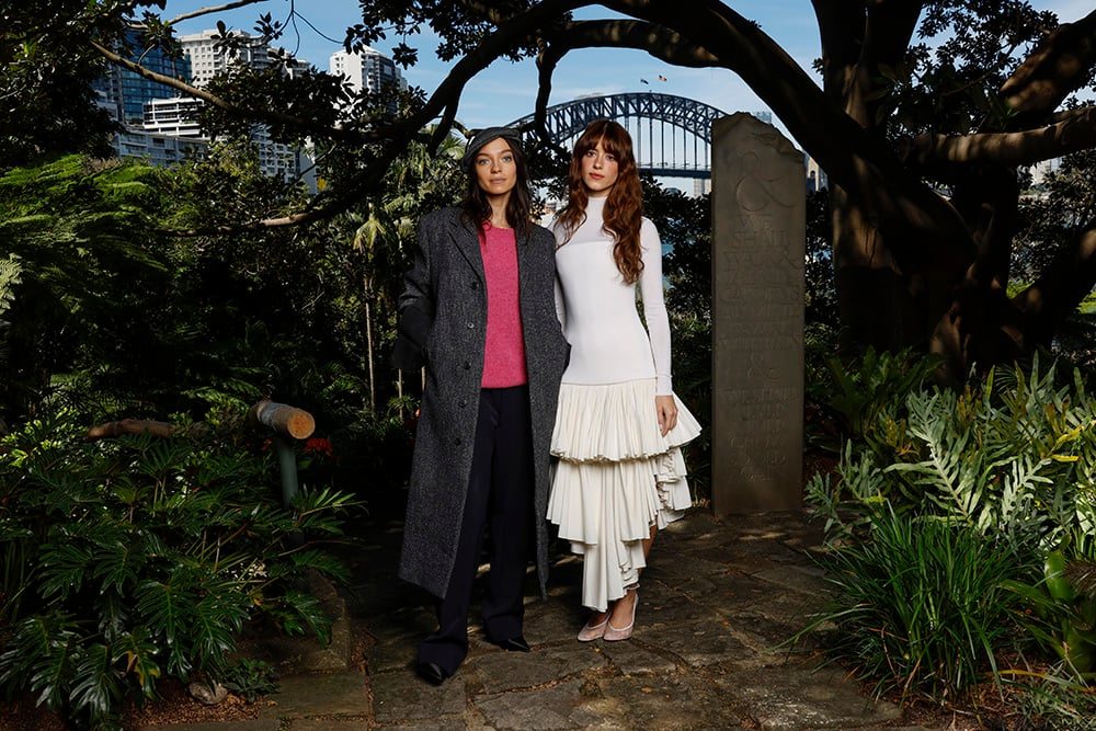 Esmé Creed-Miles and Daisy Edgar-Jones at Wendy Whiteley’s Secret Garden