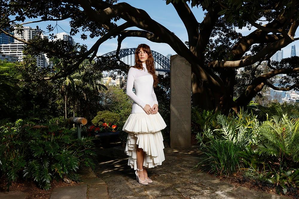 Daisy Edgar-Jones at Wendy Whiteley’s Secret Garden in Sydney