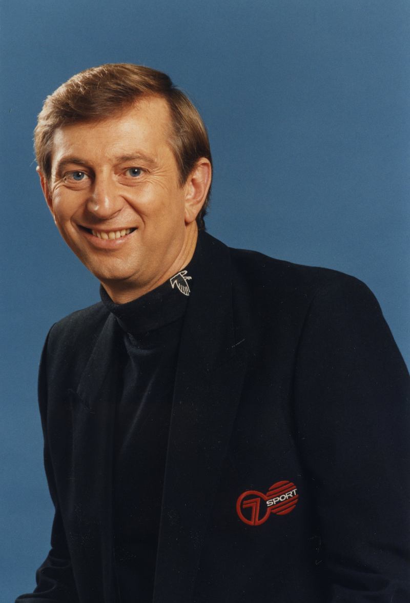 Dennis Cometti in archival Seven Sport publicity photo