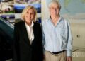 Liz Hayes and Dick Smith together for the 7NEWS Spotlight air safety investigation