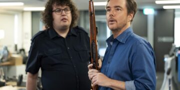 Ray O’Leary and Toby Truslove as Matt Pepper and Peter King in Cop This