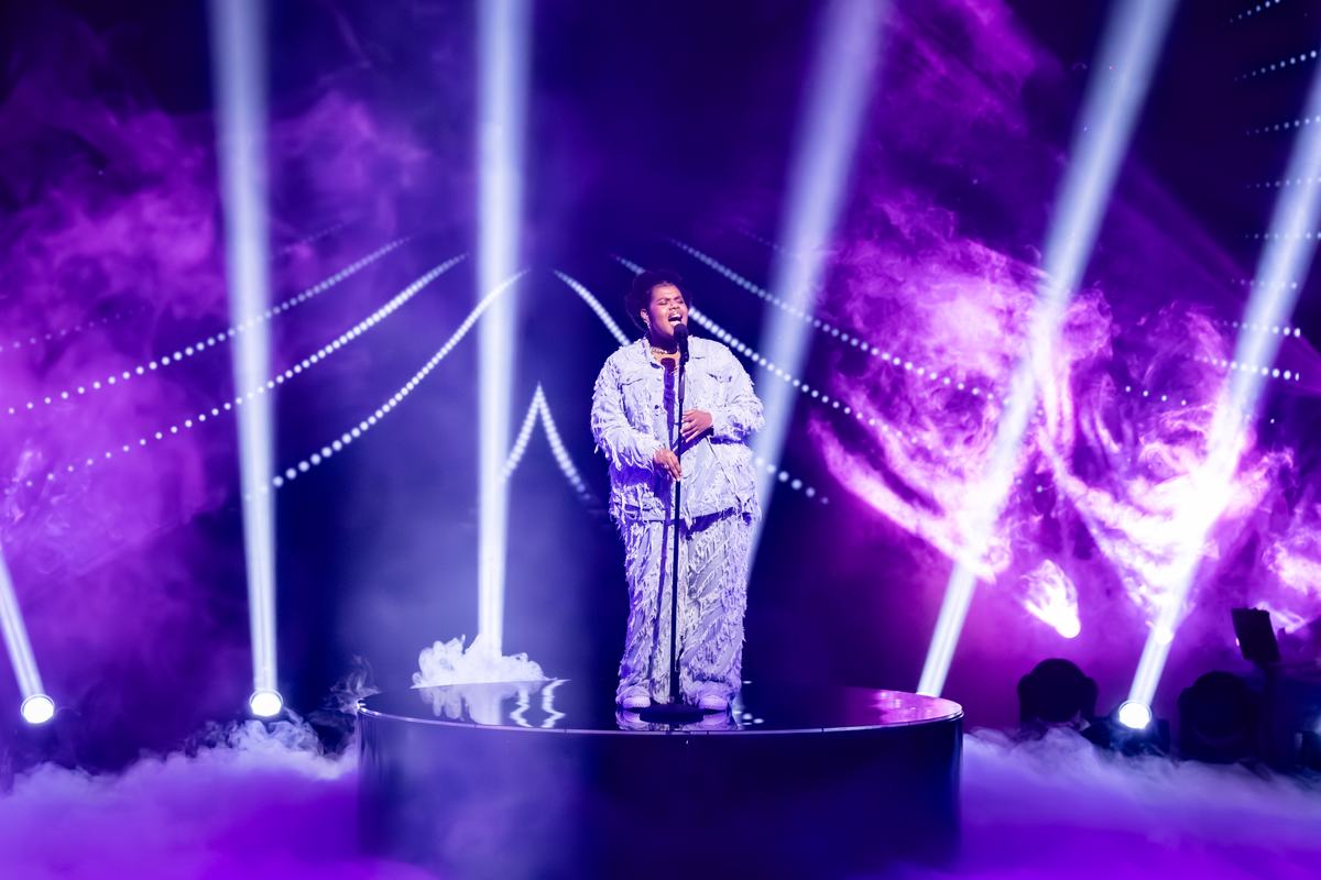 Daisha Auda on The Voice semi final stage