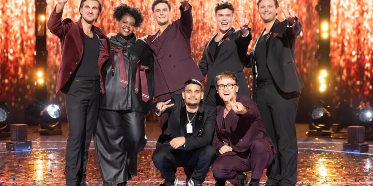 The Voice 2026 Grand Finale finalists on the Channel 7 stage