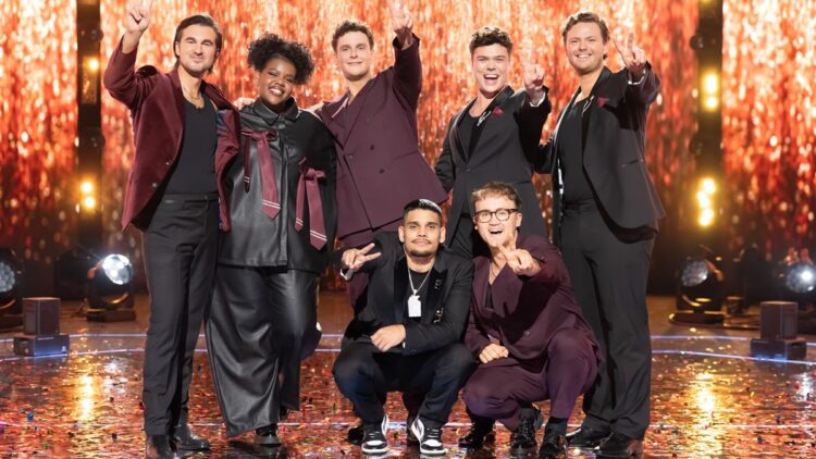 The Voice 2026 Grand Finale finalists on the Channel 7 stage