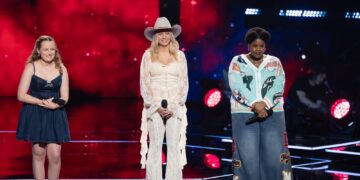 The Voice Season 15 Knockout 2 artists on stage on Channel 7.