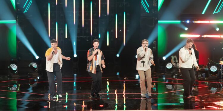 The 60Four perform on The Voice Season 15 quarter finals