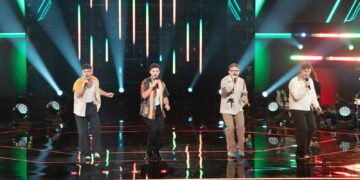 The 60Four perform in The Voice Australia Season 15 Quarter Finals